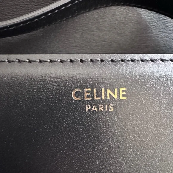 Celine Black Leather Crossbody Bag - Picture 6 of 16